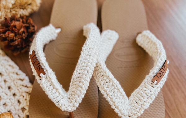 Chinelo Havaianas De Crochê