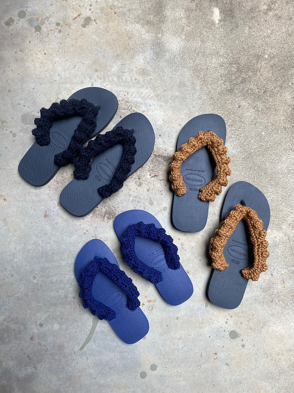 Chinelo Havaianas De Crochê