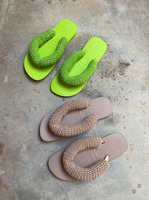 Chinelo Havaianas De Crochê