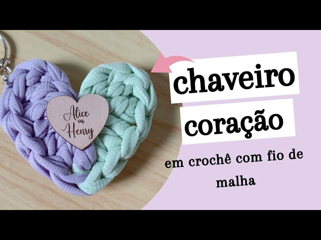 Coração Em Barbante De Crochê