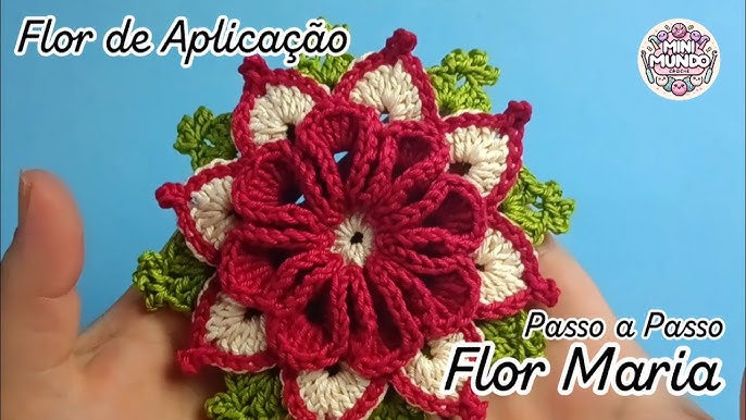 Flor Grande E Fácil De Crochê