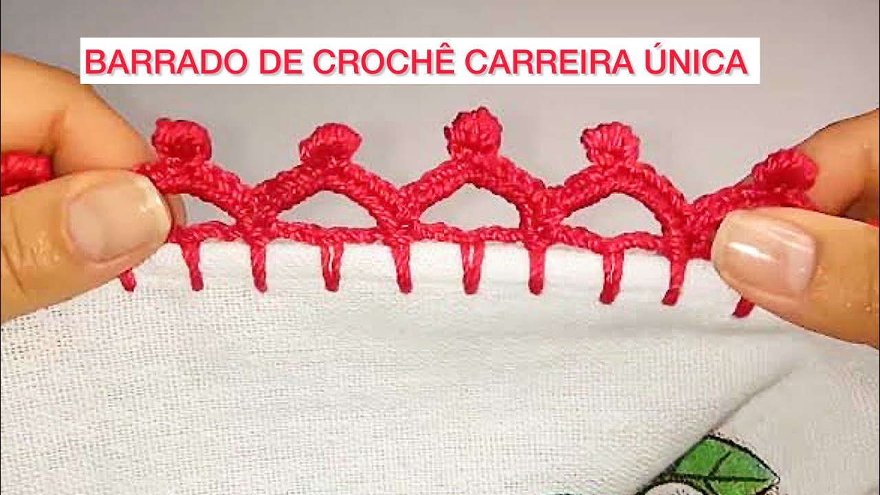 Bico Carreira Única Grande De Crochê