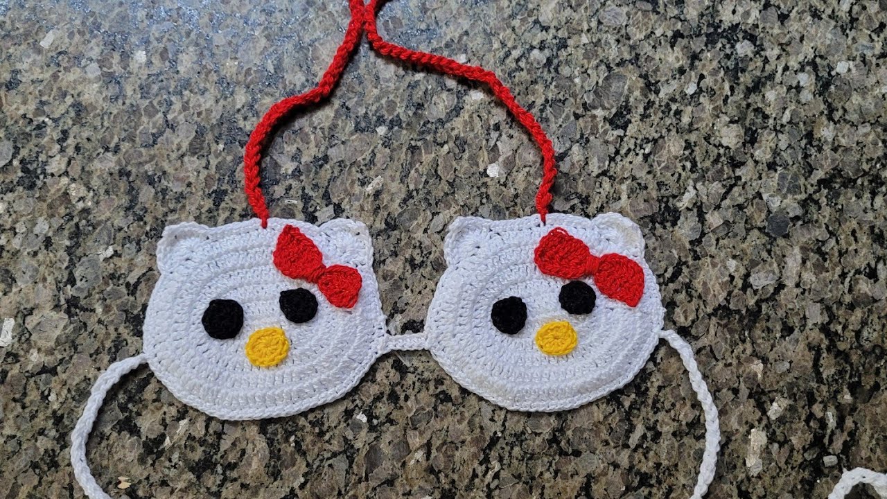 Biquíni Hello Kitty De Crochê