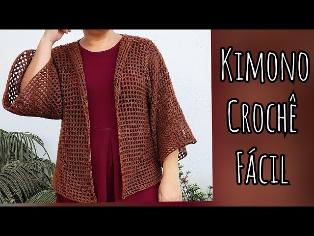 Cardigan Hexagonal De Crochê