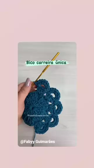 Bico Carreira Única Grande De Crochê