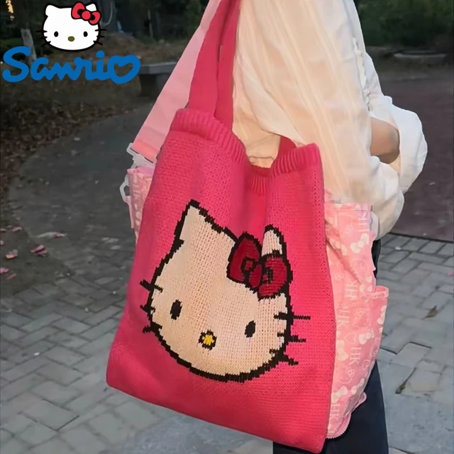 Bolsa De Crochê Hello Kitty De Crochê