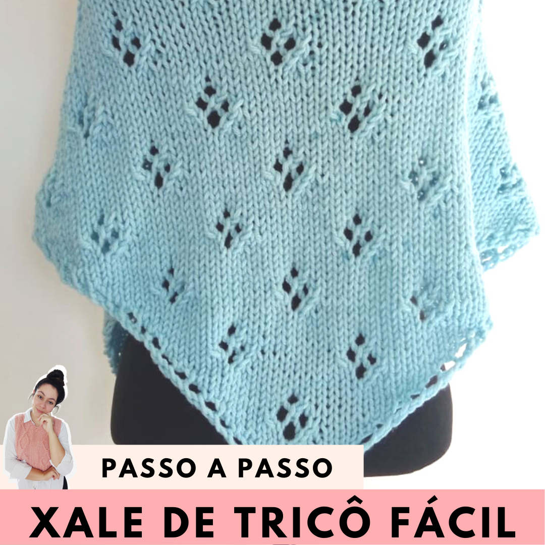 Xale Fácil Passo A Passo De Crochê