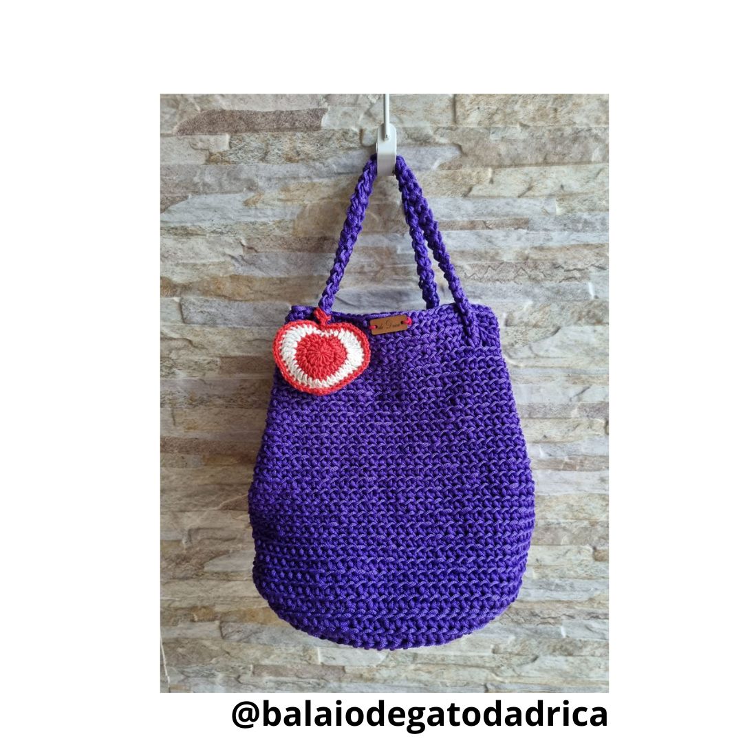 Bolsa De Crochê Fio Nautico De Crochê