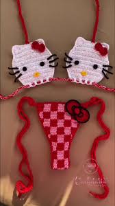 Biquíni Hello Kitty De Crochê