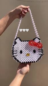 Bolsa De Crochê Hello Kitty De Crochê