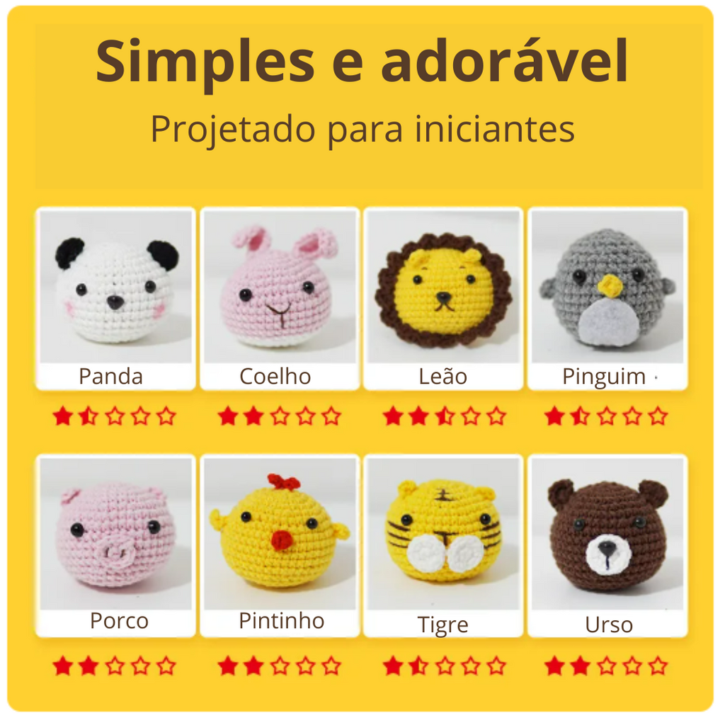 Animais De Crochê