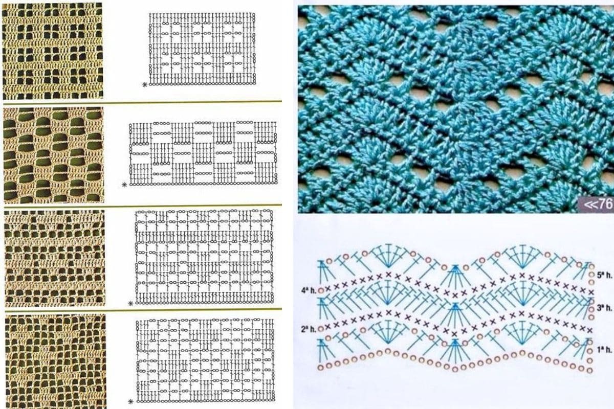 Pontos Diferentes De Crochê