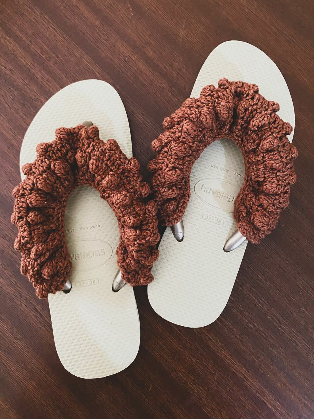 Chinelo Havaianas De Crochê