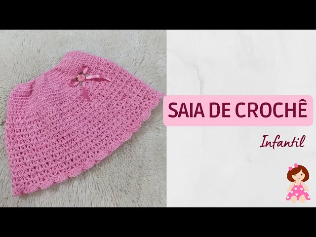 Saia Infantil De Crochê