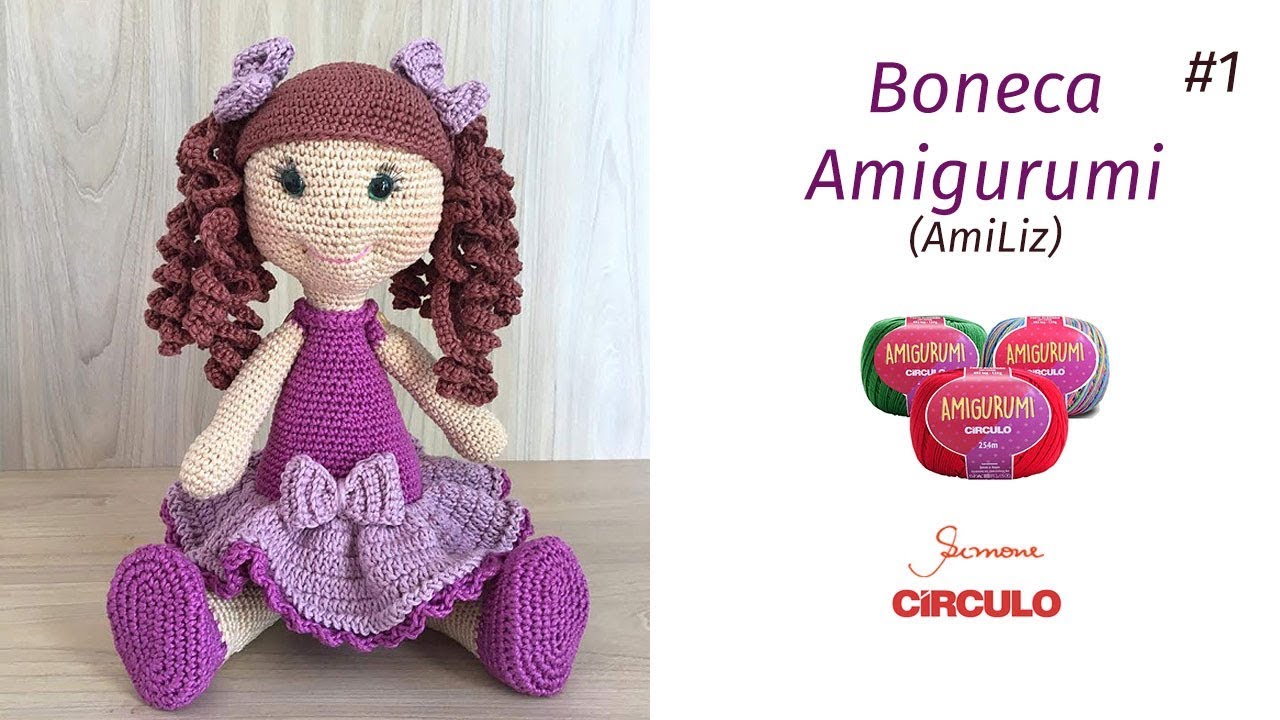 Boneca Amigurumi De Crochê