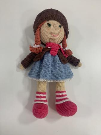 Boneca Amigurumi De Crochê