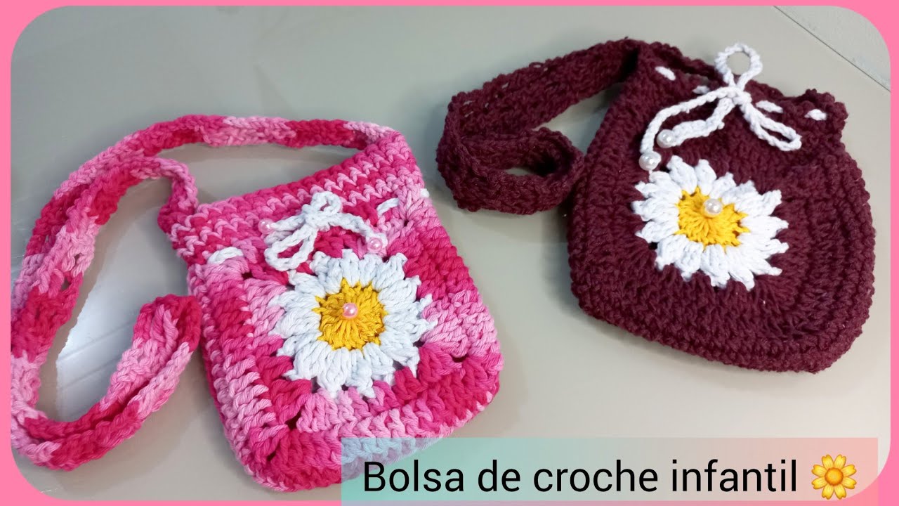 Bolsa Infantil De Crochê