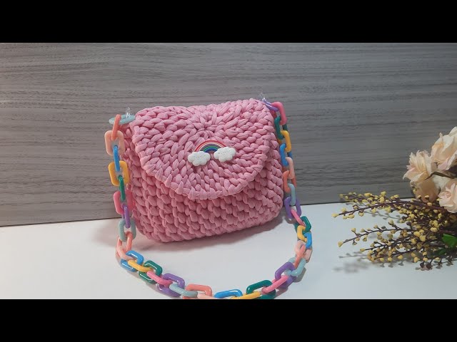 Bolsa Infantil De Crochê