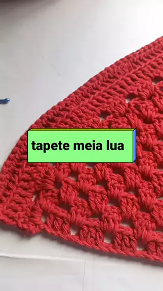 Tapete Meia Lua De Crochê