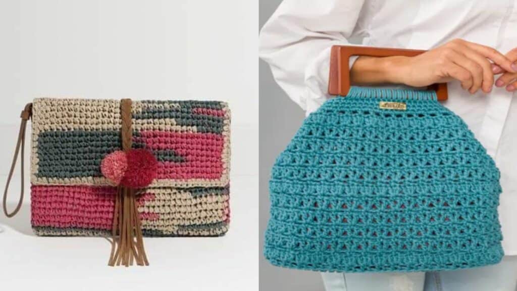 Bolsas Modernas De Crochê