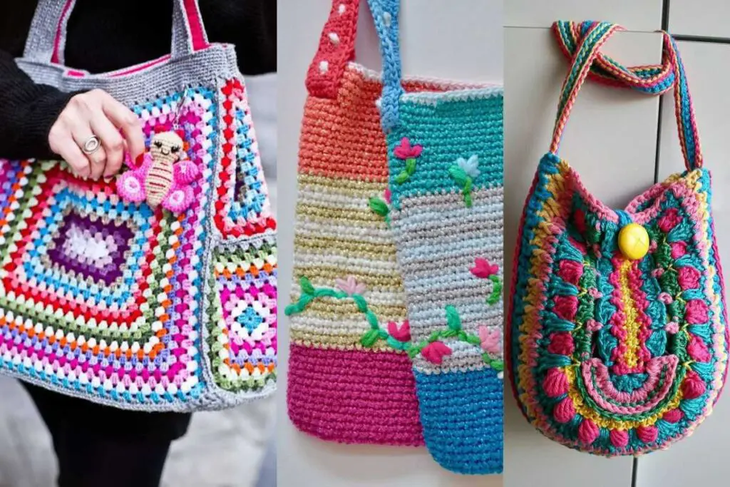 Bolsas Modernas De Crochê