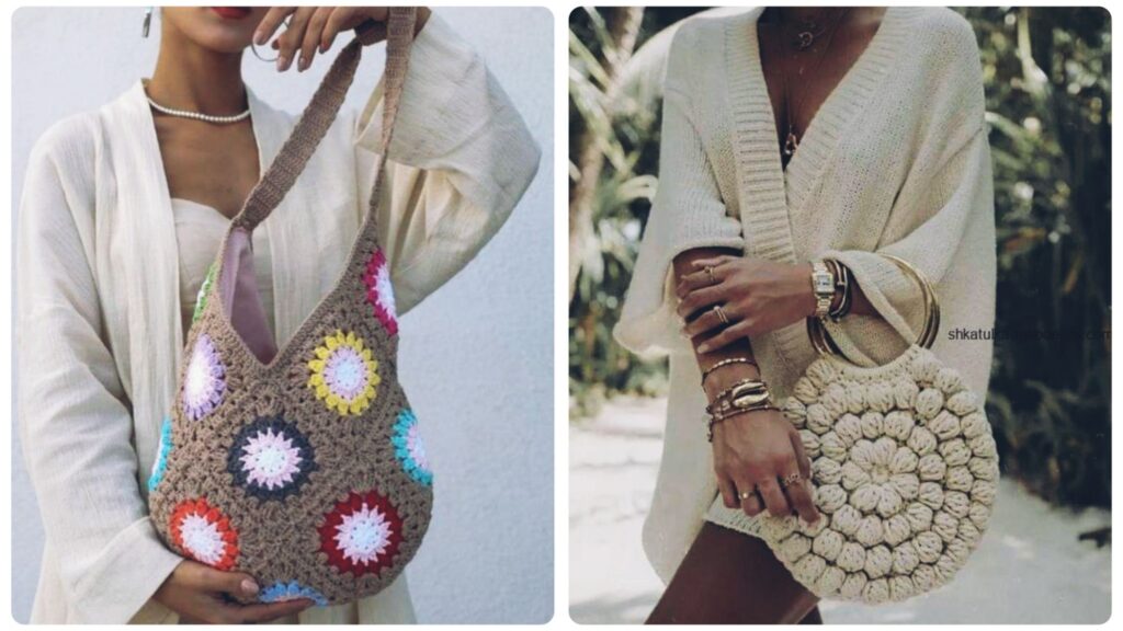 Bolsas Modernas De Crochê