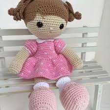 Boneca Amigurumi De Crochê