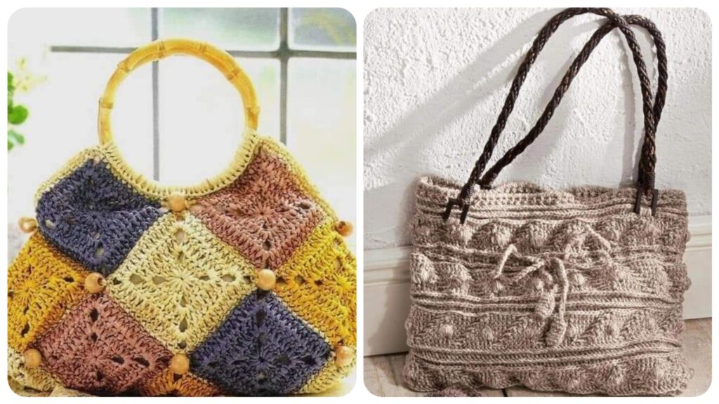 Bolsas Modernas De Crochê