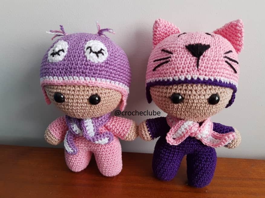 Boneca Amigurumi De Crochê